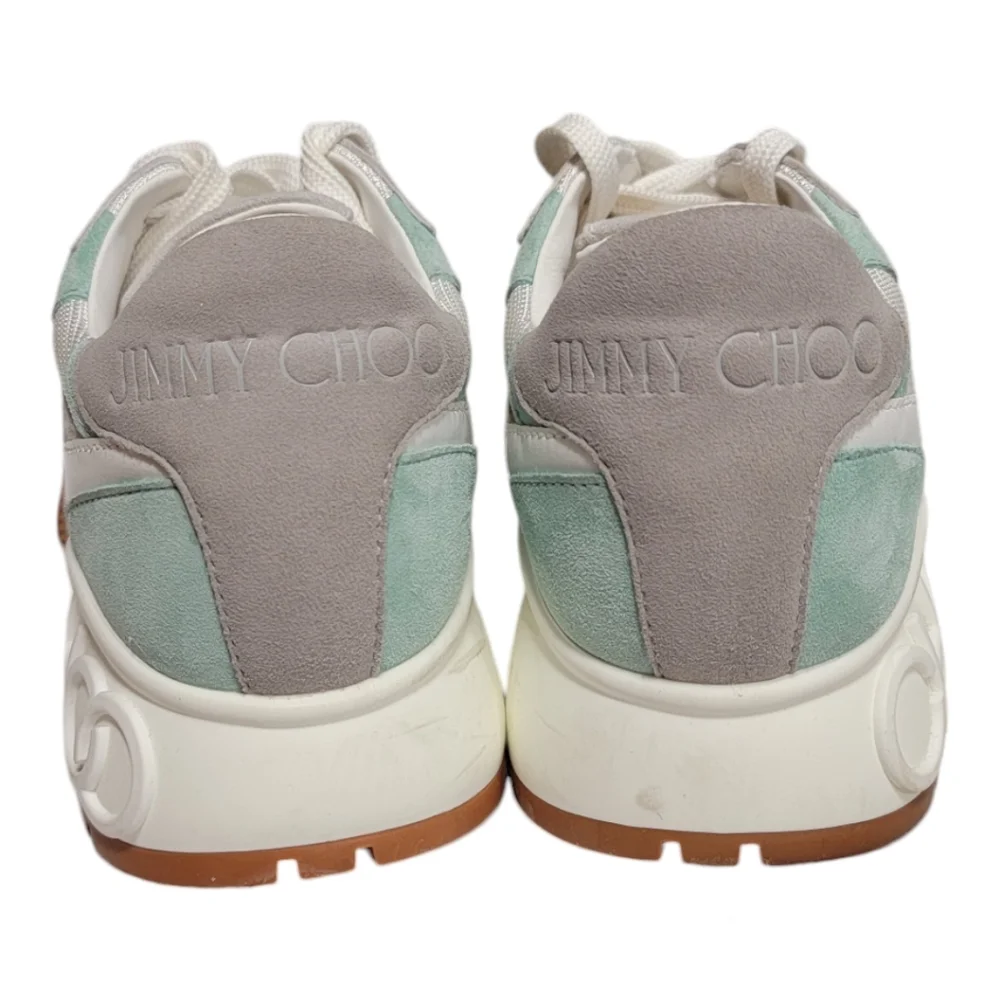 AUTHENTIC JIMMY CHOO Landon Low Top Sneakers Women's 37.5 / 7.5 - Picture 3 of 8